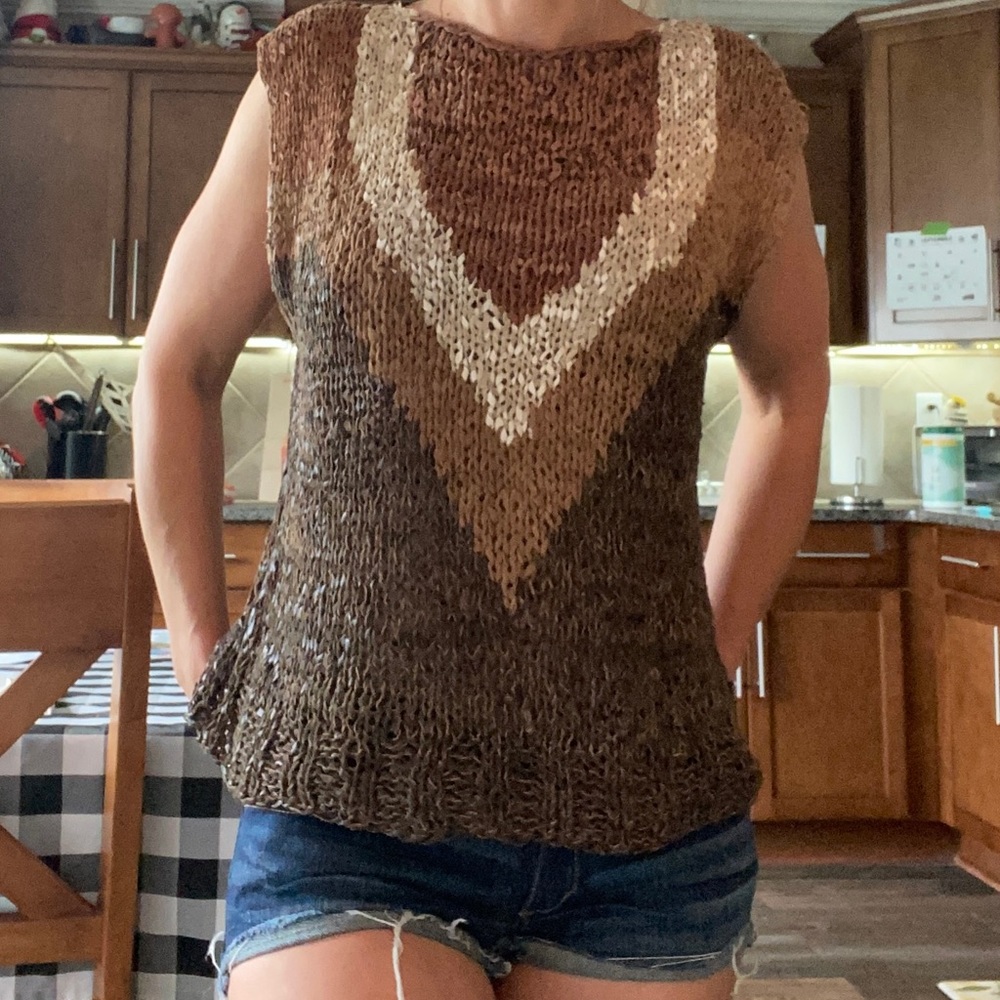 Vintage leather top